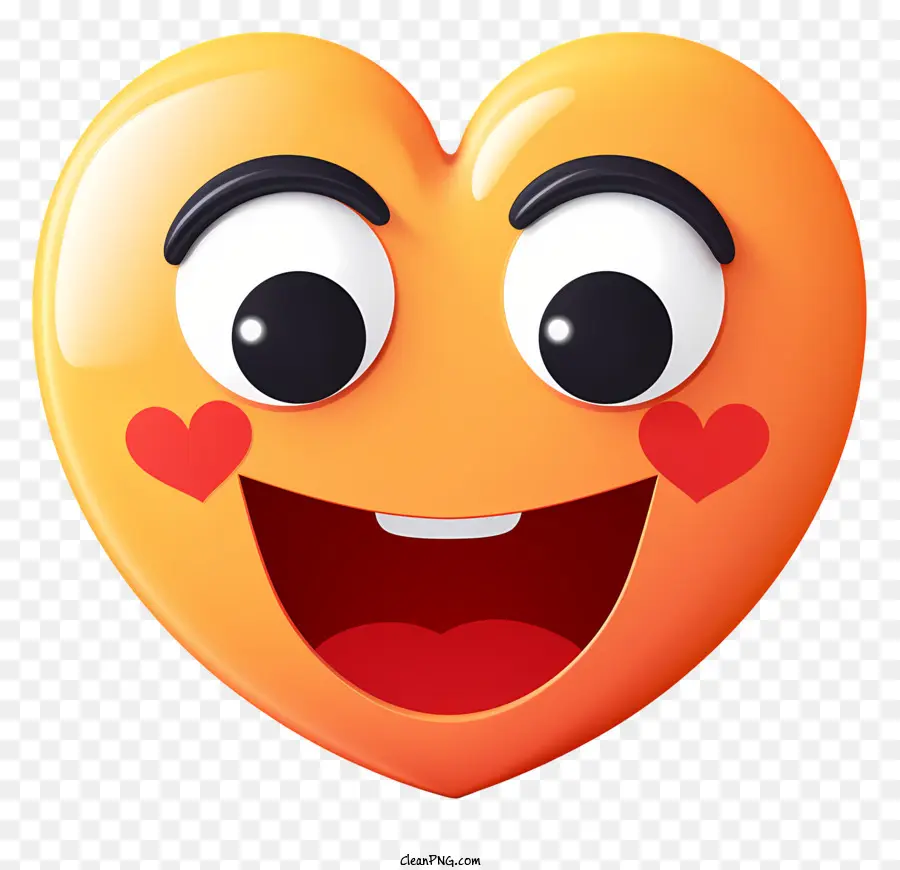 Emoji Dengan Mata Hati，Emoji Berbentuk Hati PNG