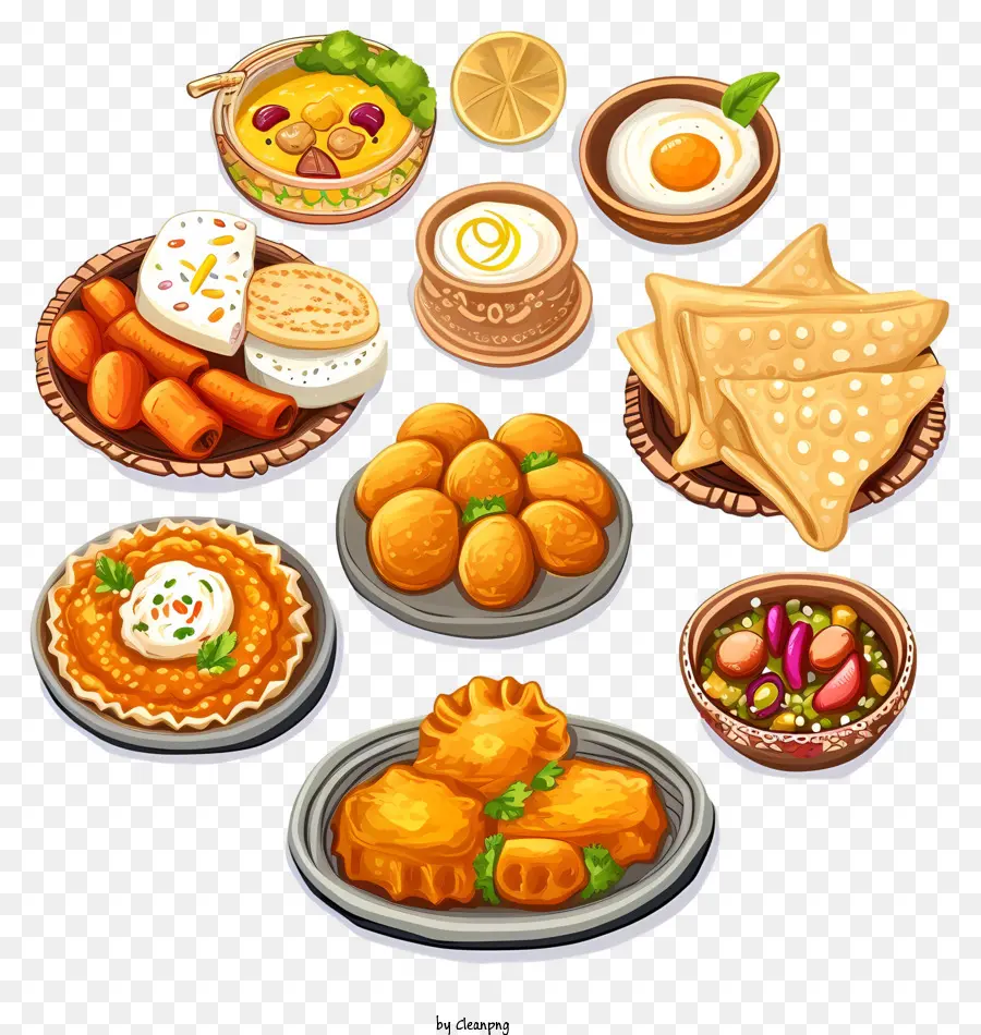 Emoji Masakan India，Makanan India PNG