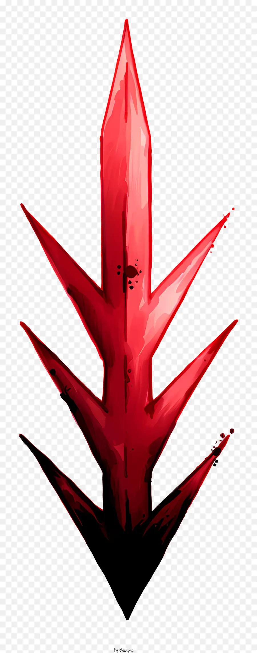 Panah Merah Digambar Tangan，Pedang Merah PNG