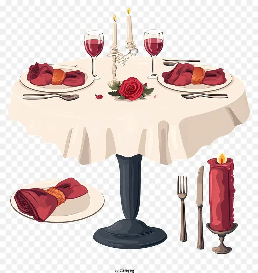 Set Makan Malam Romantis，Makan Malam Romantis PNG