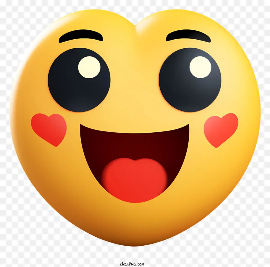 Emoji Dengan Mata Hati，Emoji PNG