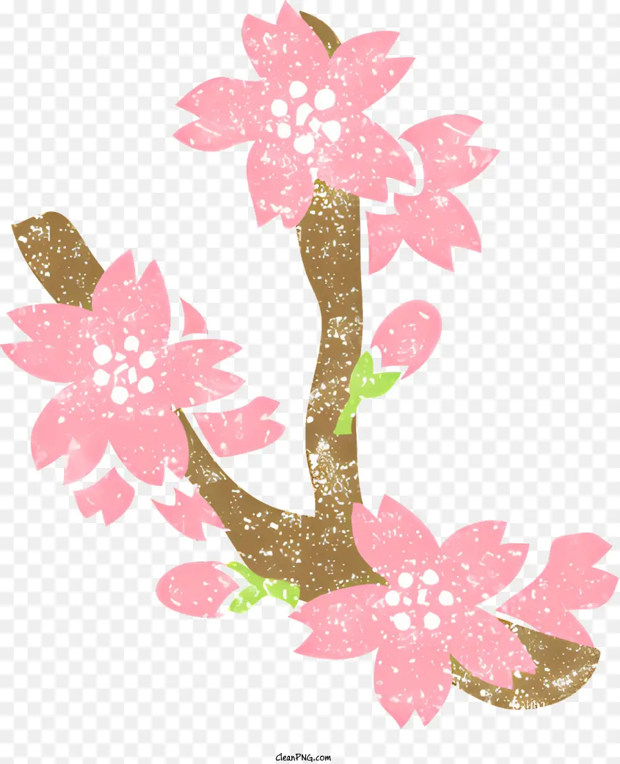Sakura，Cabang Pohon PNG
