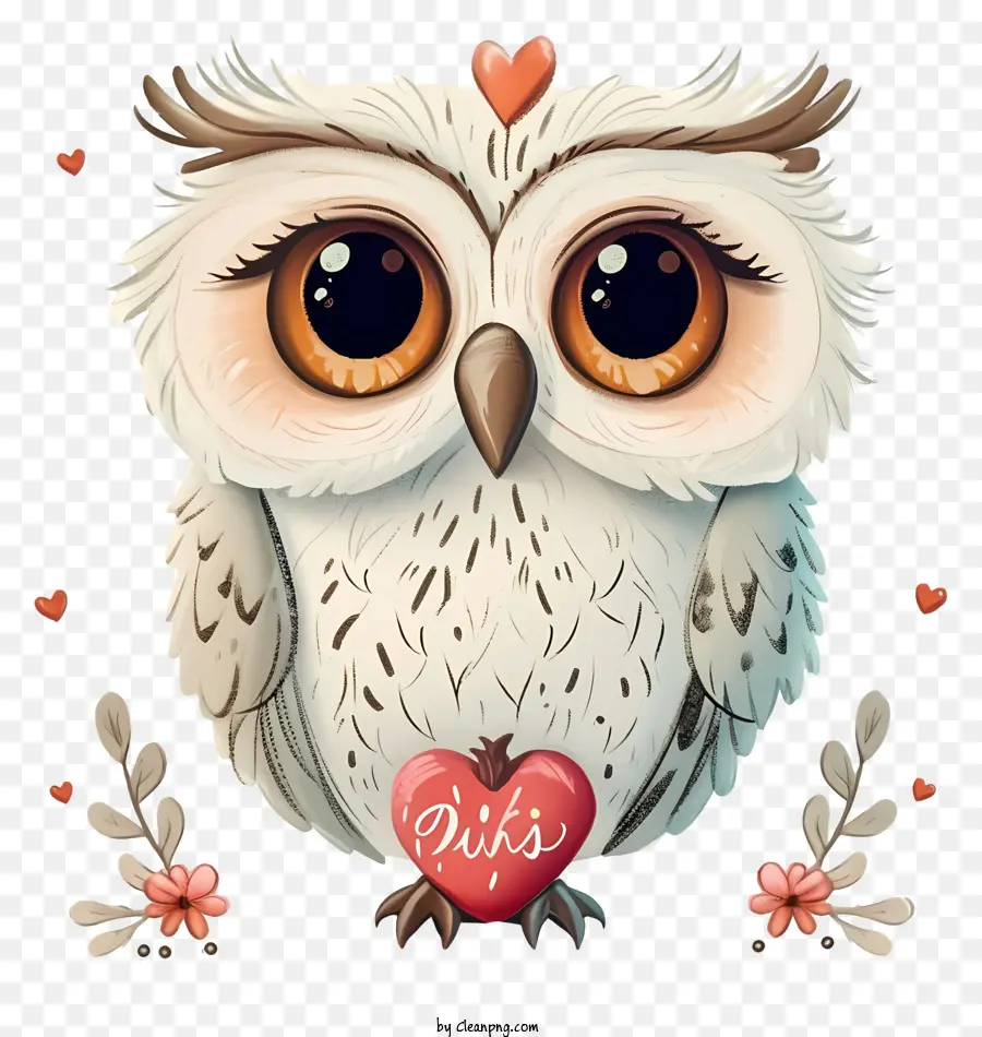 Ikon Burung Hantu Valentine，Lucu Owl PNG