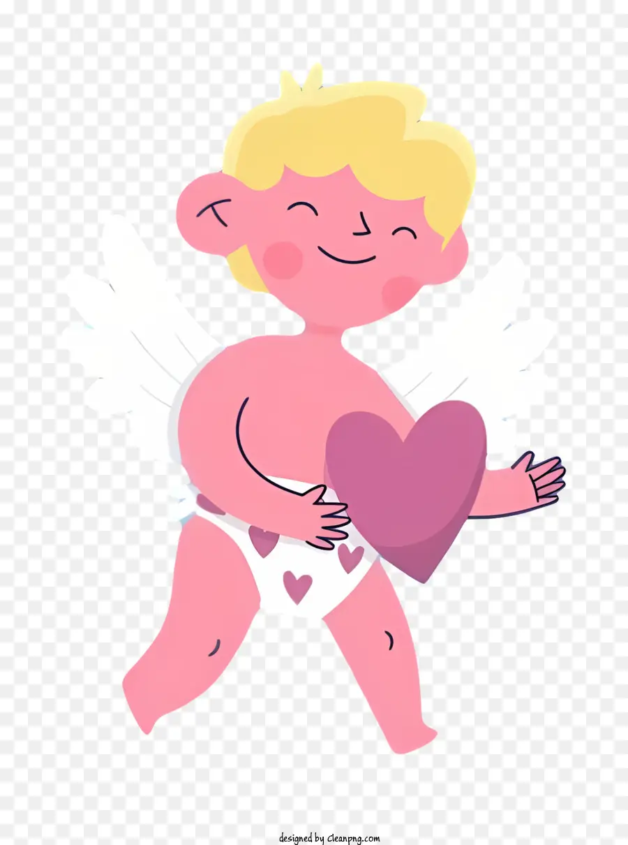 Cupid Kartun，Cupid Dengan Hati PNG