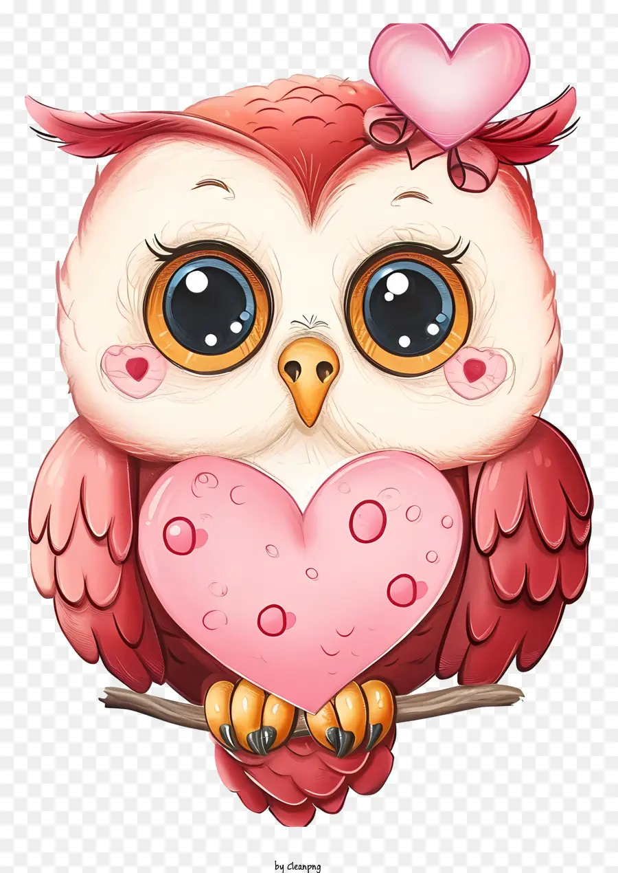 Kartun Burung Hantu Valentine，Lucu Owl PNG