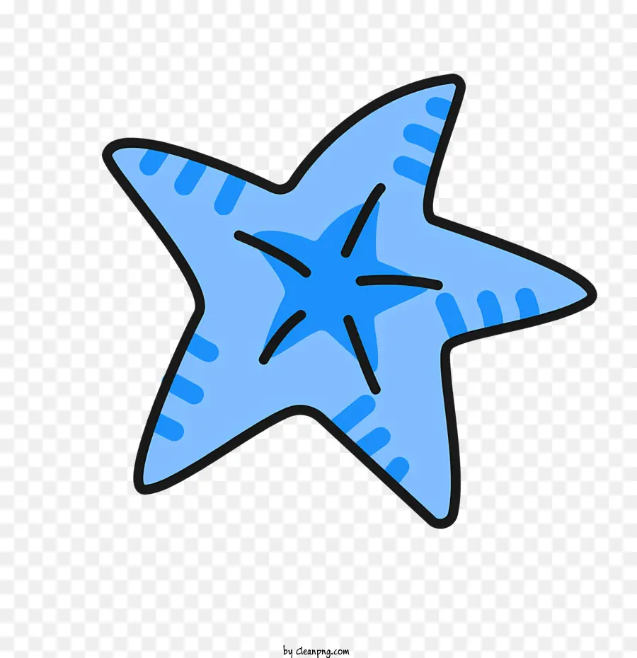 Bintang Laut，Biru Laut PNG