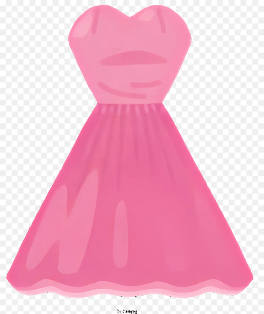 Kartun Gaun Pengantin，Gaun Merah Muda PNG
