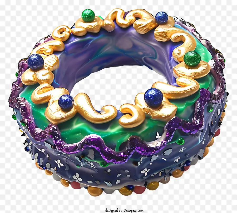 Mardi Gras，Kue Berwarna Warni PNG