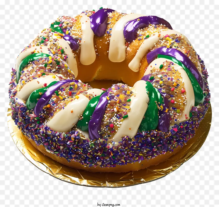 Mardi Gras，Donat Berwarna Warni PNG