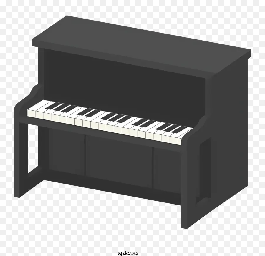 Piano，Hitam PNG