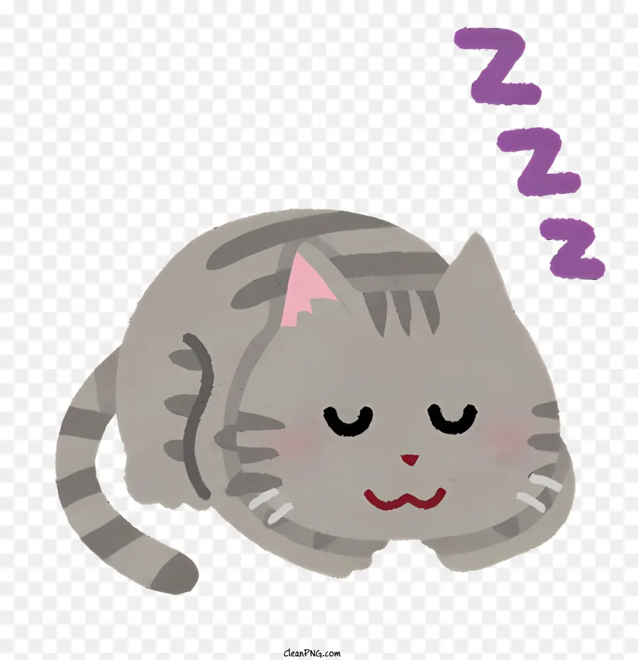 Kucing Tidur，Berbaring PNG