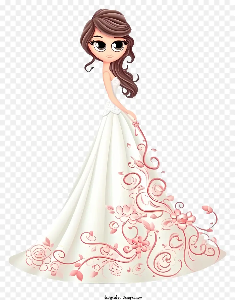 Emoji Gaun Pengantin，Pengantin Dalam Gaun PNG