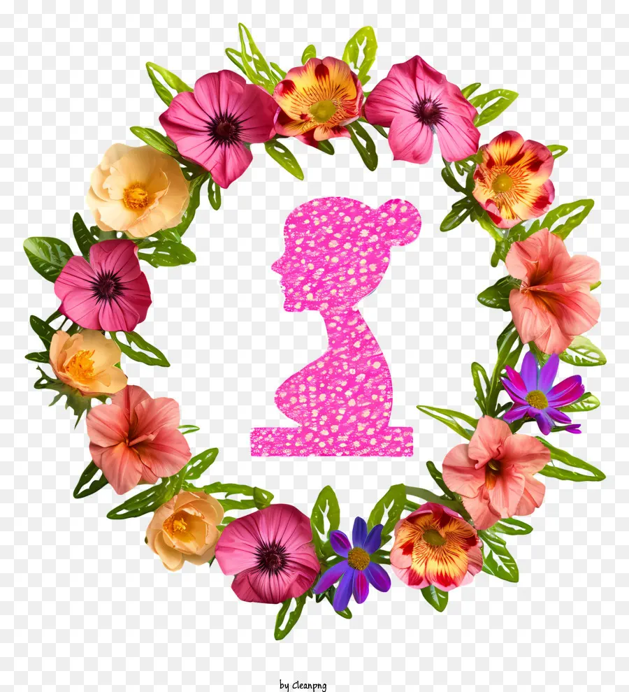 Simbol Gender Wanita Dan Bunga Emoji，Bunga Kepala PNG