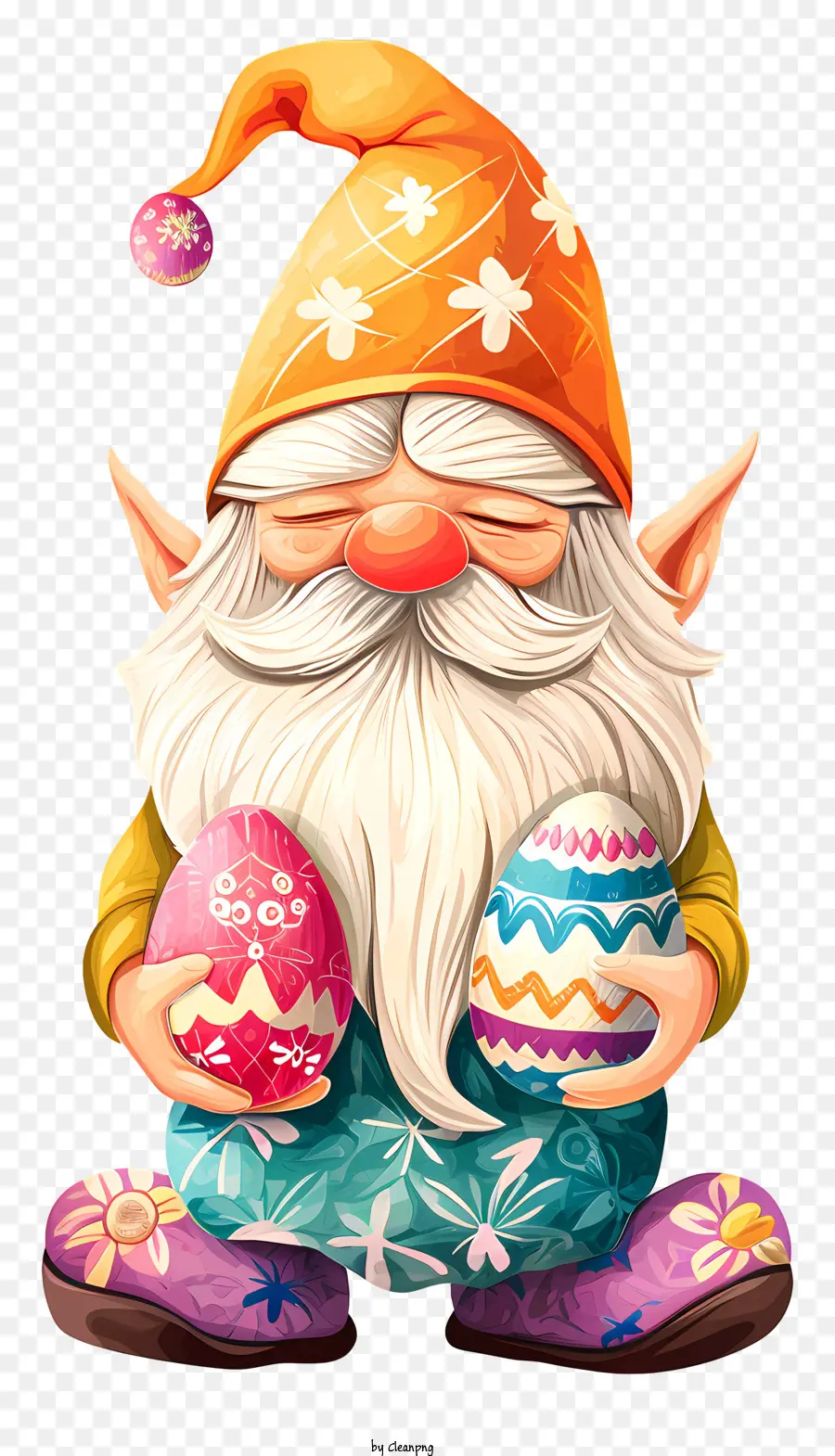 Kurcaci Hari Paskah，Gnome Berwarna Warni PNG