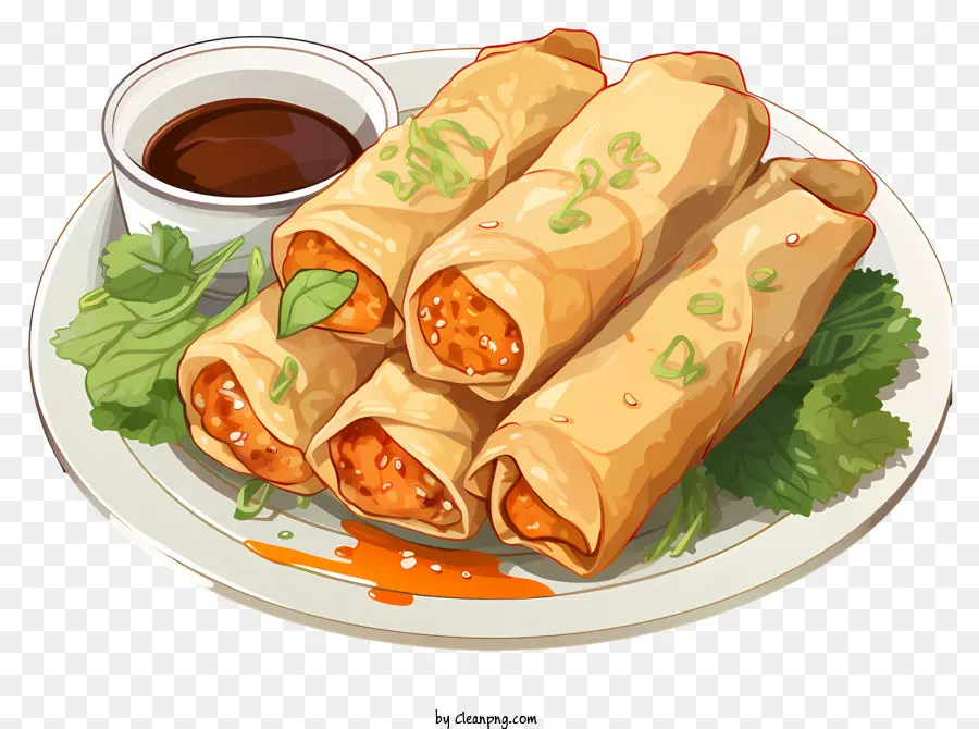 Lumpia Gaya Doodle，Lumpia PNG