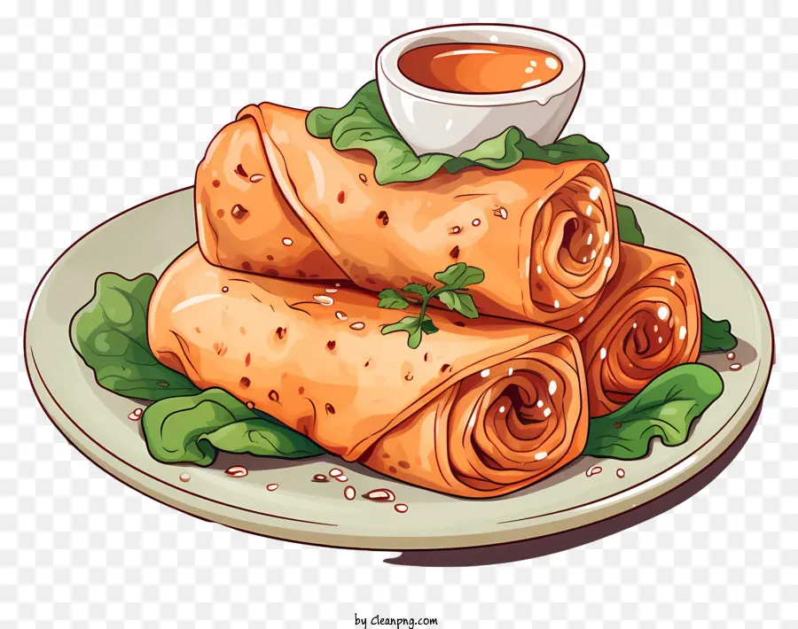 Lumpia Gaya Doodle，Lumpia PNG