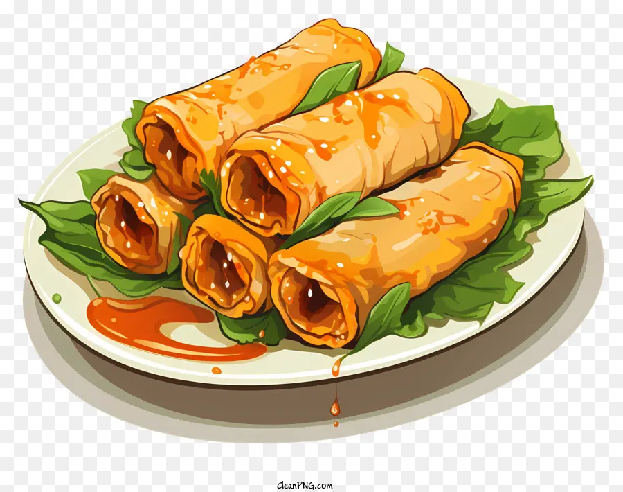 Gaya Sketsa Lumpia，Lumpia PNG