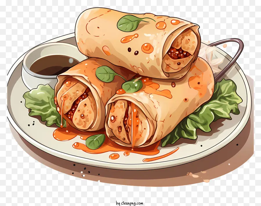 Lumpia Gaya Doodle，Lumpia PNG