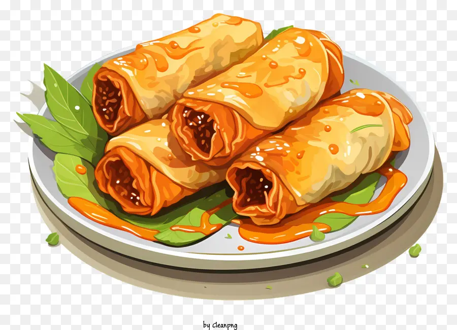 Gaya Sketsa Lumpia，Lumpia PNG