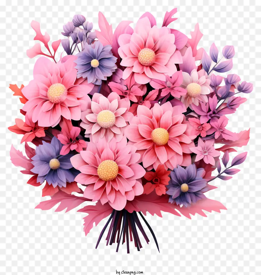 Penyusunan Bunga Pastel，Bunga Merah Muda PNG