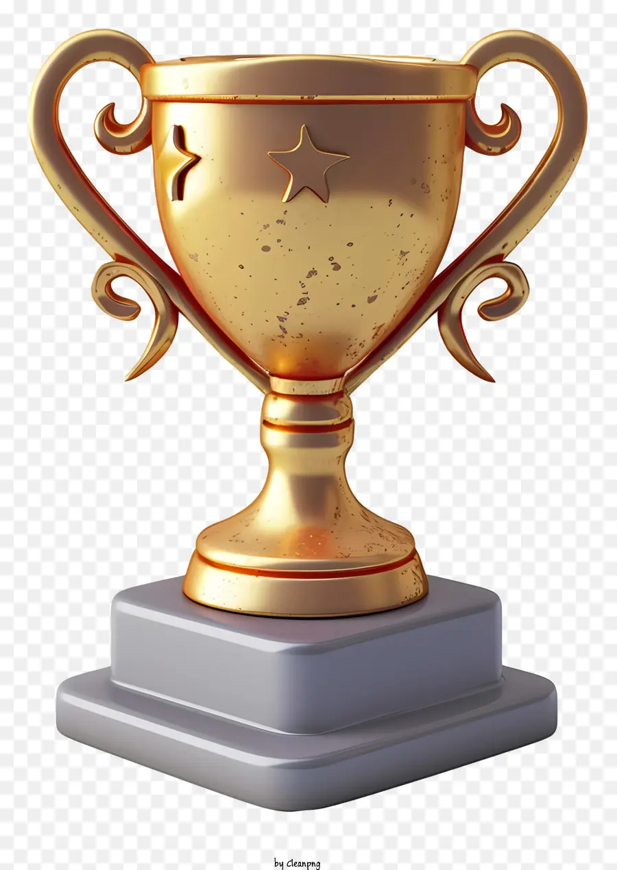 Piala，Trophy Emas PNG