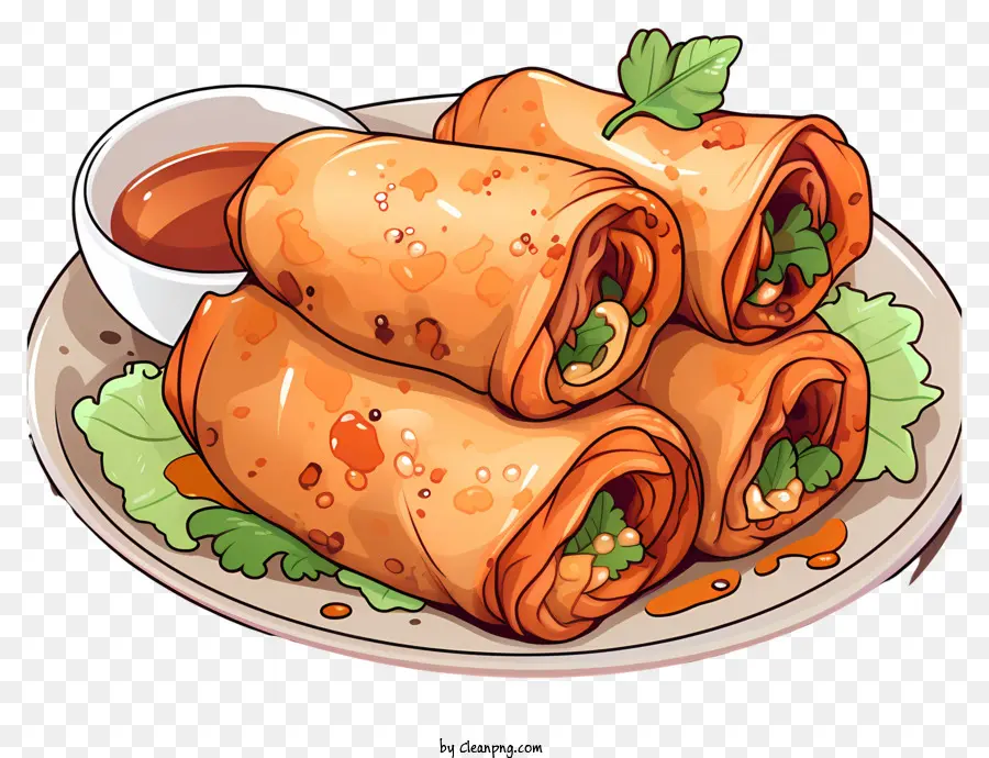 Lumpia Gaya Doodle，Lumpia PNG