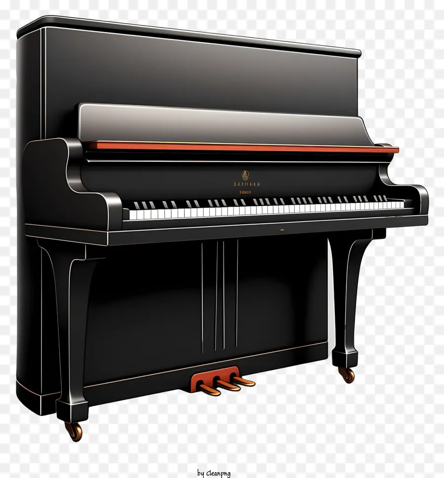 Piano Datar，Black Grand Piano PNG