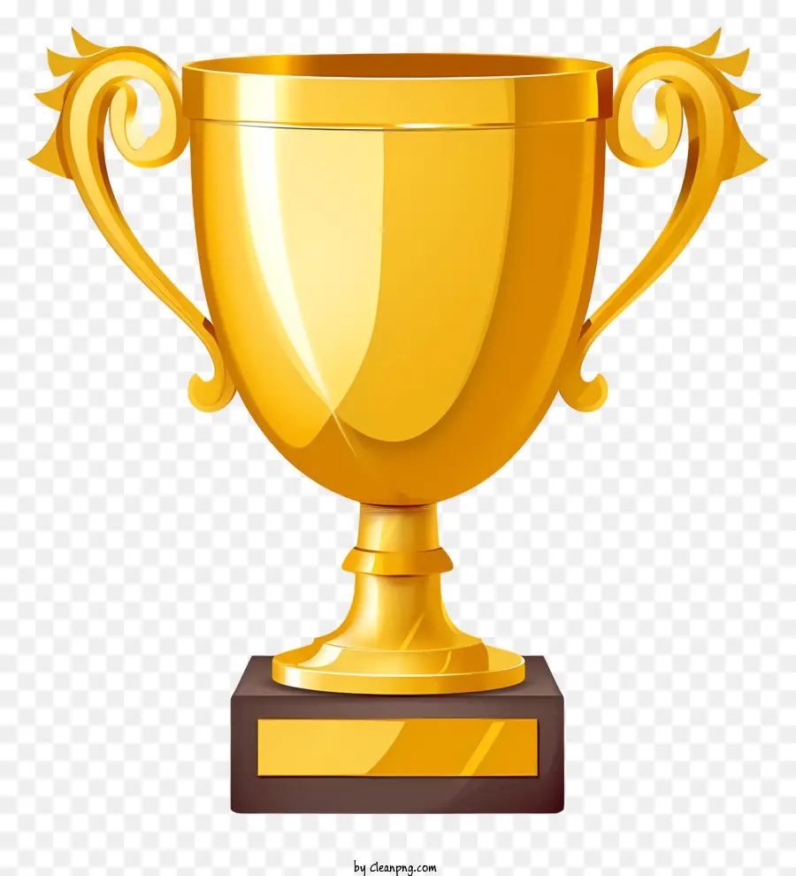 Trofi Emoji，Trophy Emas PNG