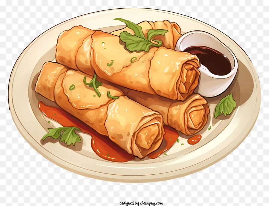 Gaya Sketsa Lumpia，Lumpia PNG