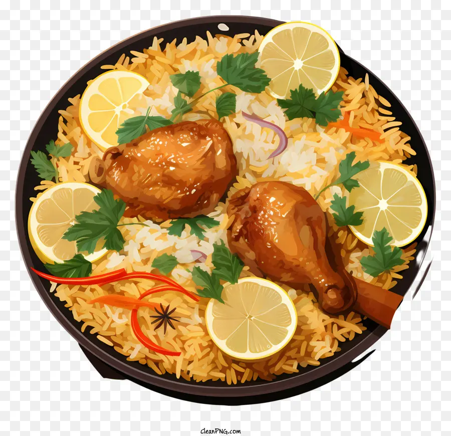 Biryani Ayam Pipih，Ayam Biryani PNG