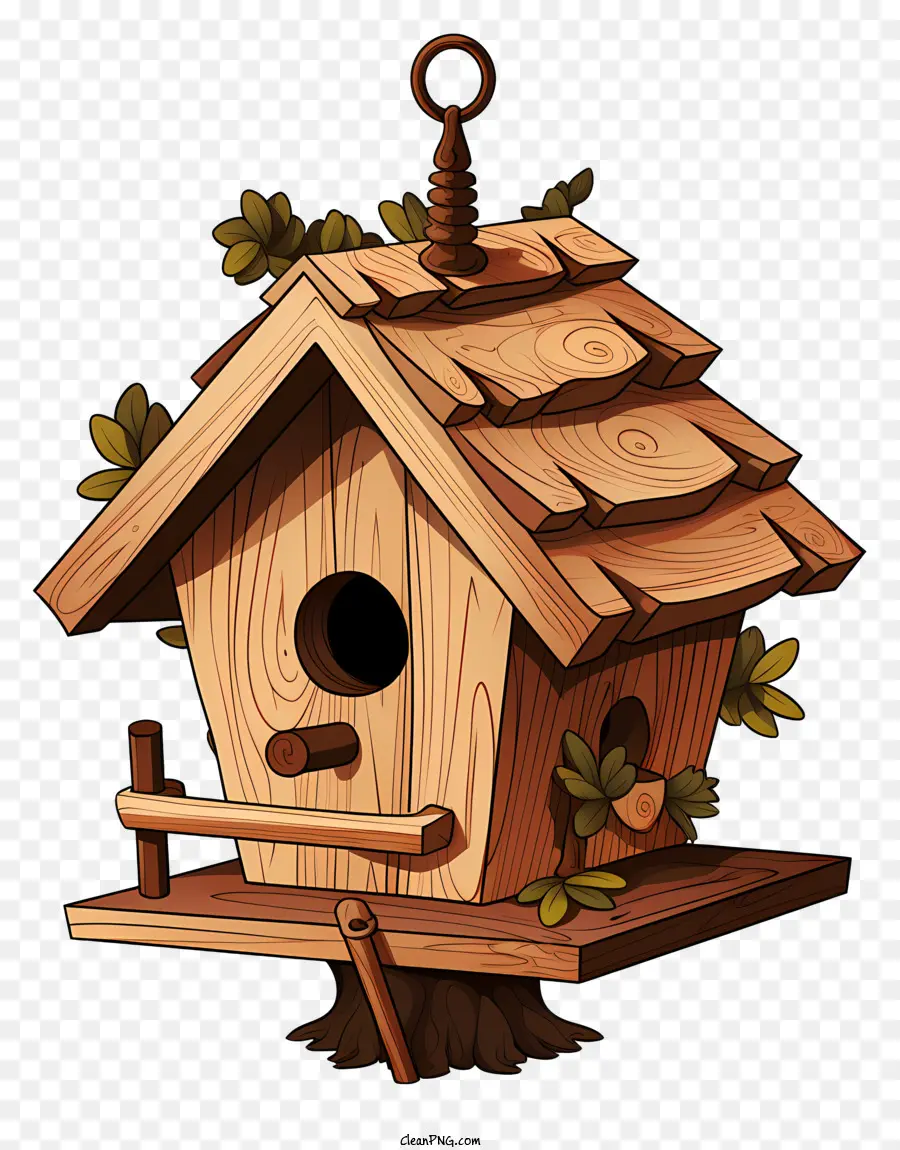 Sketsa Style Birdhouse，Rumah Burung Kayu PNG