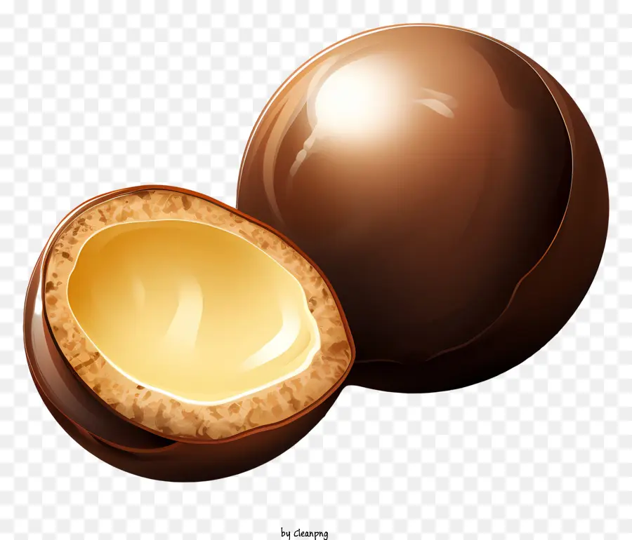 Buat Sketsa Bola Cokelat，Telur Cokelat PNG