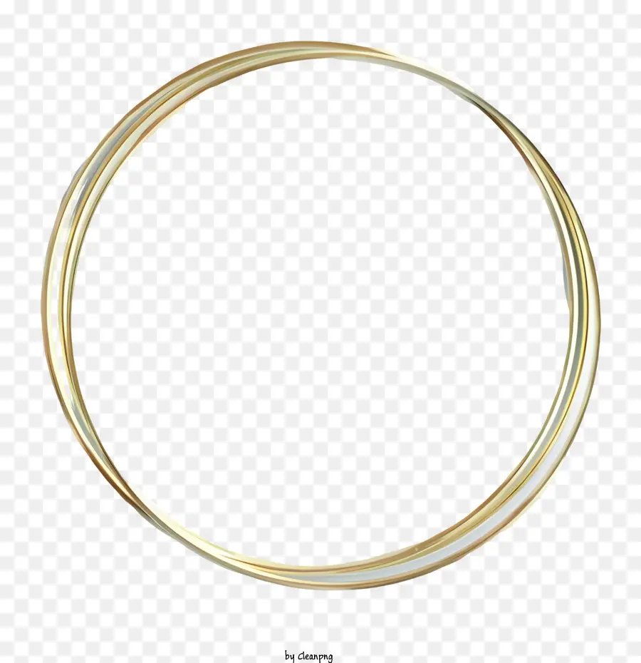 Lingkaran Emas，Cincin Melingkar Putih PNG