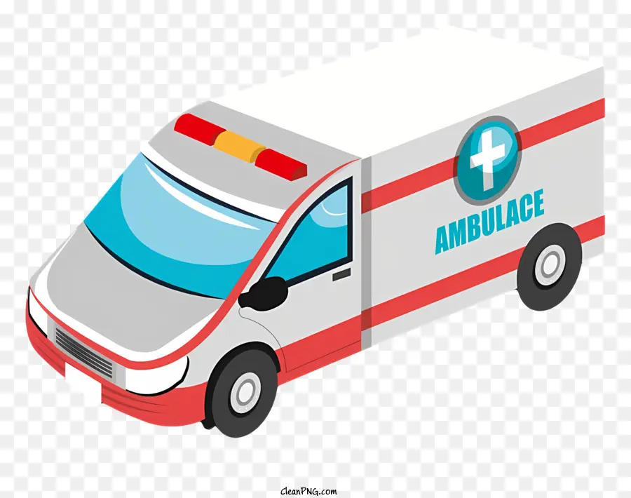 Mobil Ambulans Kartun，Ambulans PNG