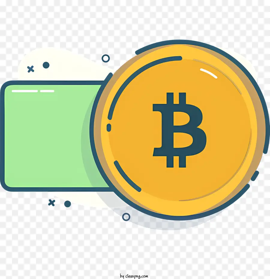 Bitcoin，Koin Kuning PNG