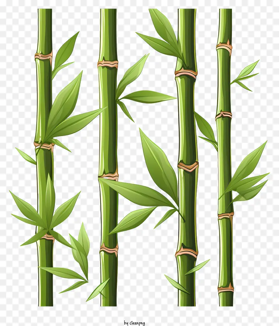 Batang Bambu Gaya Doodle，Bambu Grove PNG