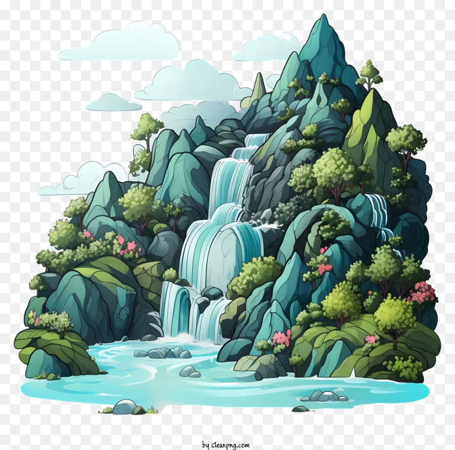 Air Terjun Datar，Air Terjun PNG