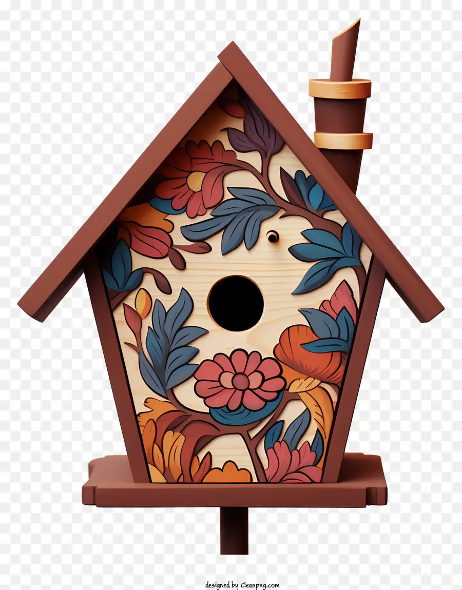 Doodle Style Birdhouse，Rumah Burung Kayu PNG