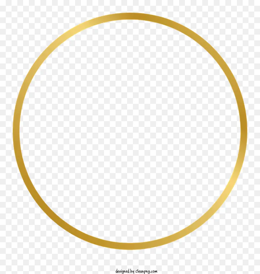 Lingkaran Emas，Latar Belakang Hitam PNG