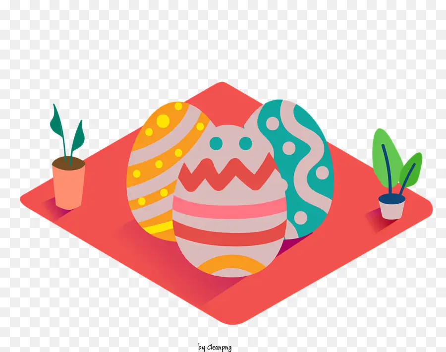 Telur Paskah，Telur Berwarna Warni PNG