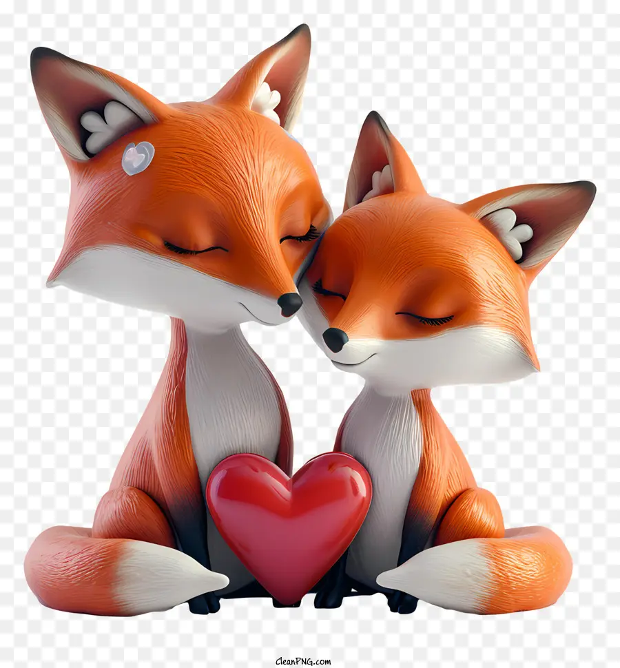 Valentine Fox，Rubah Lucu PNG