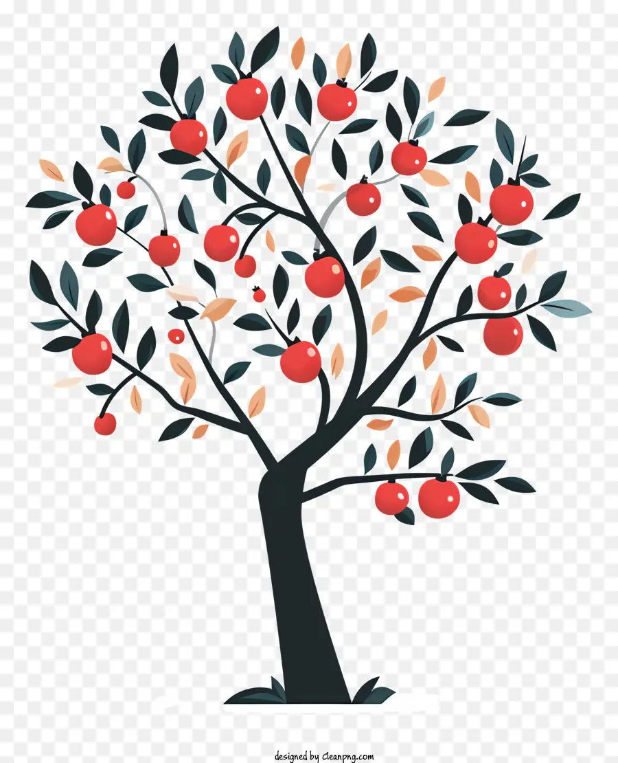 Pohon Apel，Pohon Dengan Buah PNG