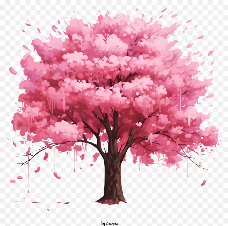 Pohon Sakura Gaya Realistis，Pohon Bunga Sakura PNG