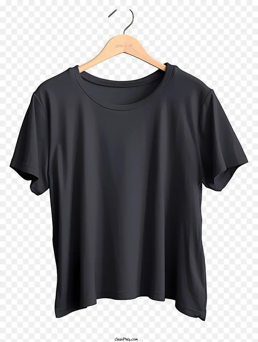 Kaos T Black Style Doodle Di Gantungan Kain，Tshirt Hitam PNG