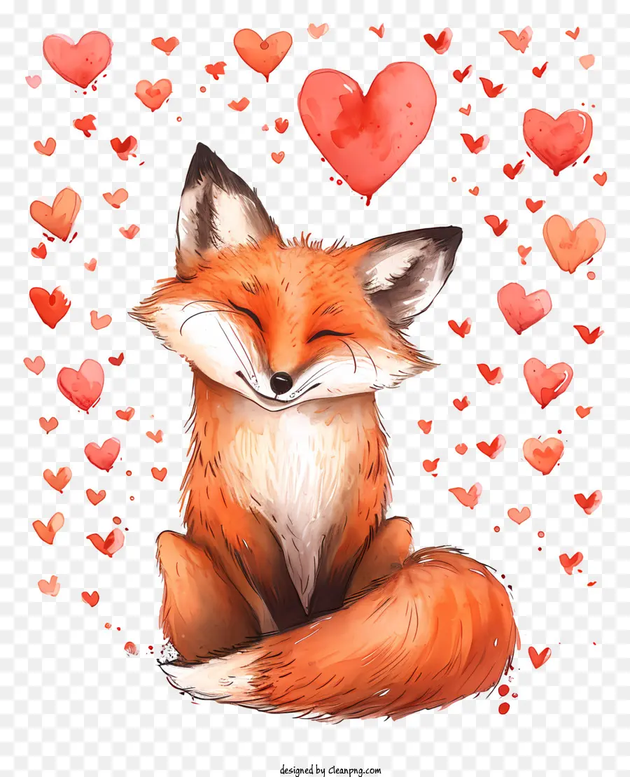 Valentine Fox，Rubah Merah PNG