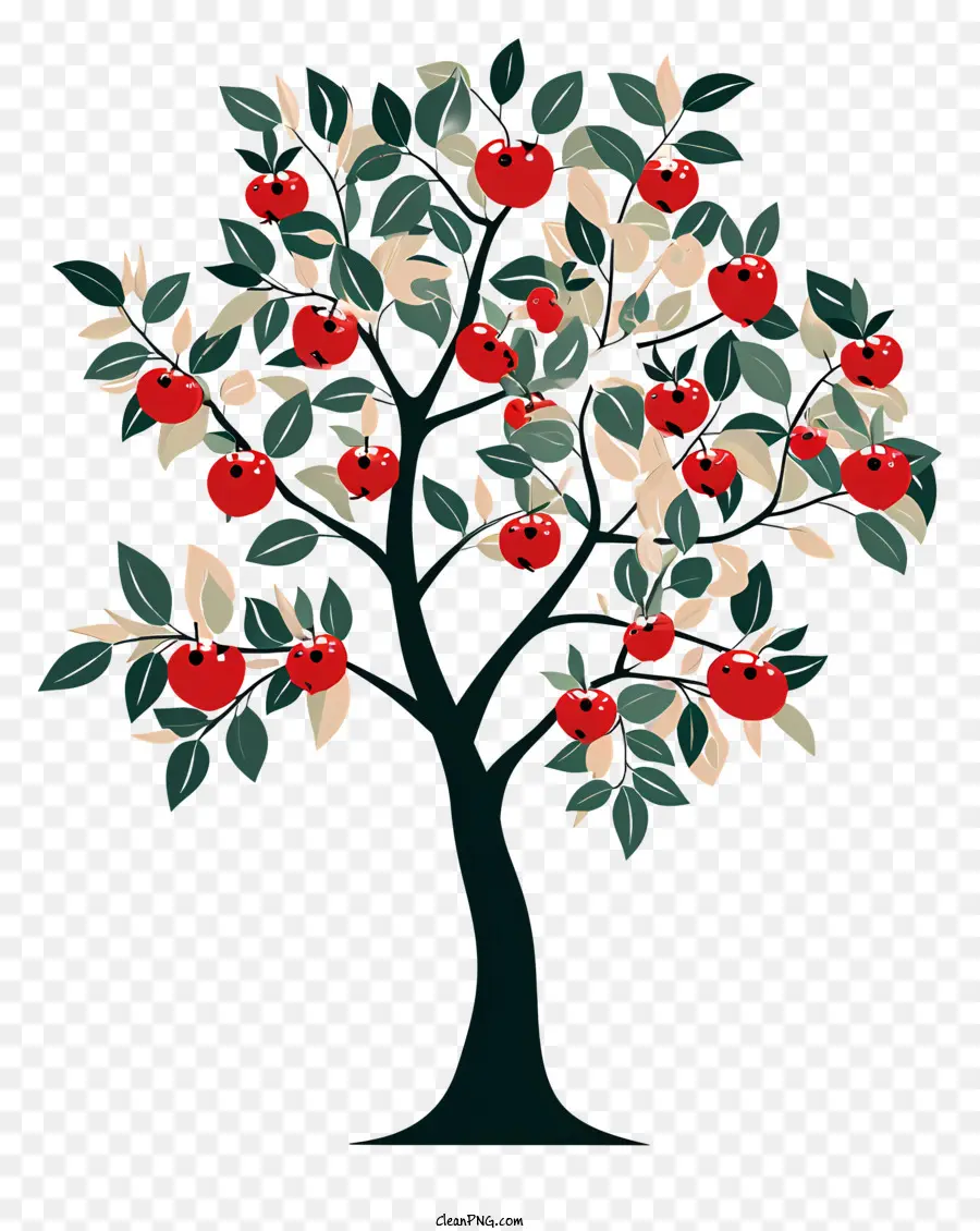 Pohon，Apel Merah PNG