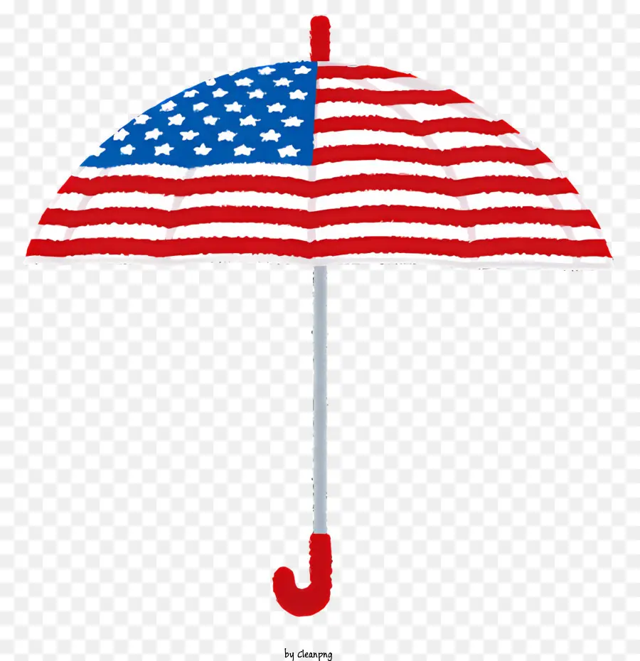 Kartun Payung，Payung Bendera Amerika PNG