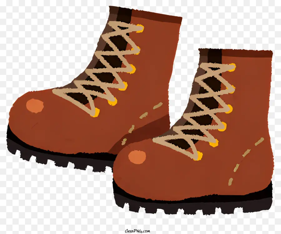 Clipart，Sepatu Bot Coklat PNG