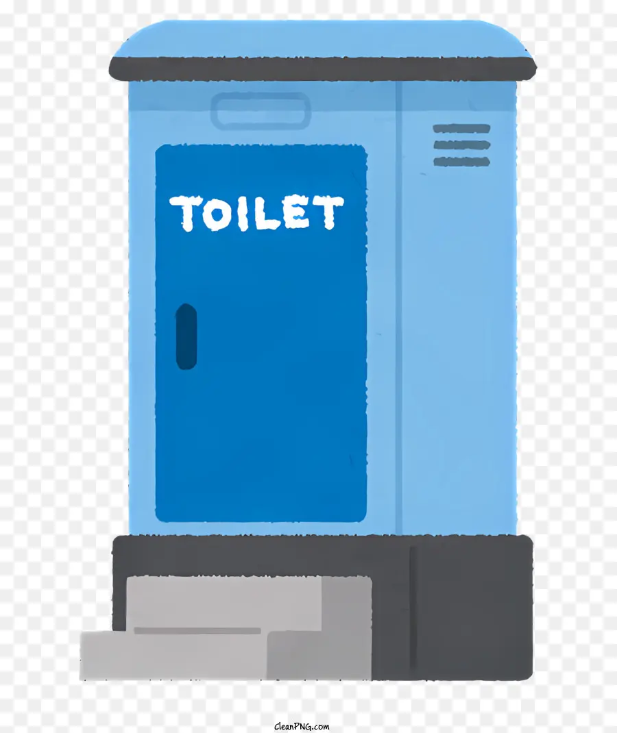 Toilet Umum Biru，Toilet Beton PNG