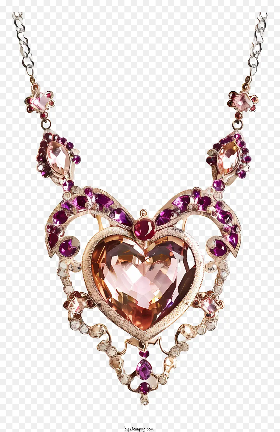 Perhiasan Hari Kasih Sayang，Kalung Emas PNG